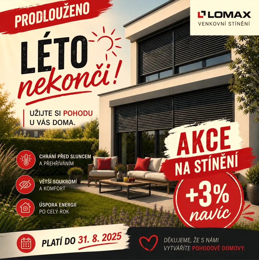 Akce na stínění do 31.8.2026